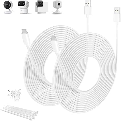 Basesailor Blink Mini 2 Power Cord,Extra Long USB A to USBC Charging Cable