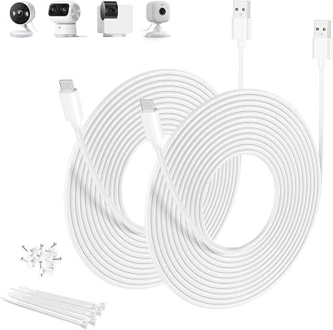 Basesailor Blink Mini 2 Power Cord,Extra Long USB A to USBC Charging Cable