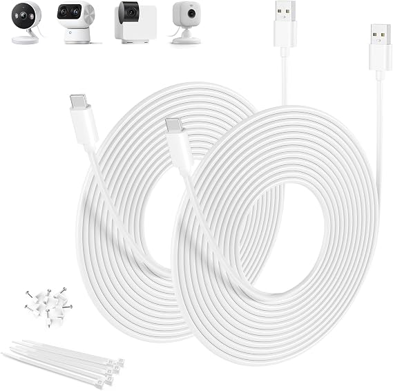 Basesailor Blink Mini 2 Power Cord,Extra Long USB A to USBC Charging Cable