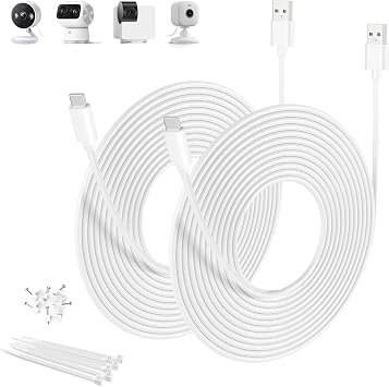 Basesailor Blink Mini 2 Power Cord,Extra Long USB A to USBC Charging Cable