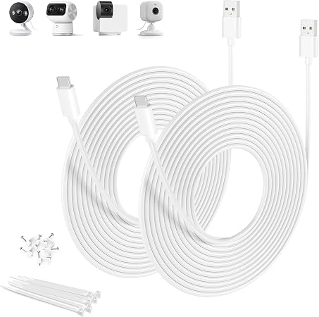 Basesailor Blink Mini 2 Power Cord,Extra Long USB A to USBC Charging Cable