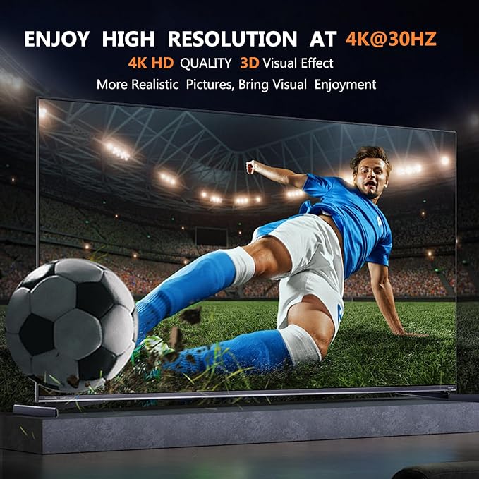 4K 1x8 HDMI Splitter 1 in 8 Out-8 Port Powered hdmi Splitters Multi Monitor Outputs Support 4Kx2K@30Hz 3D for Project/Office/Projector/HDTV/PS4