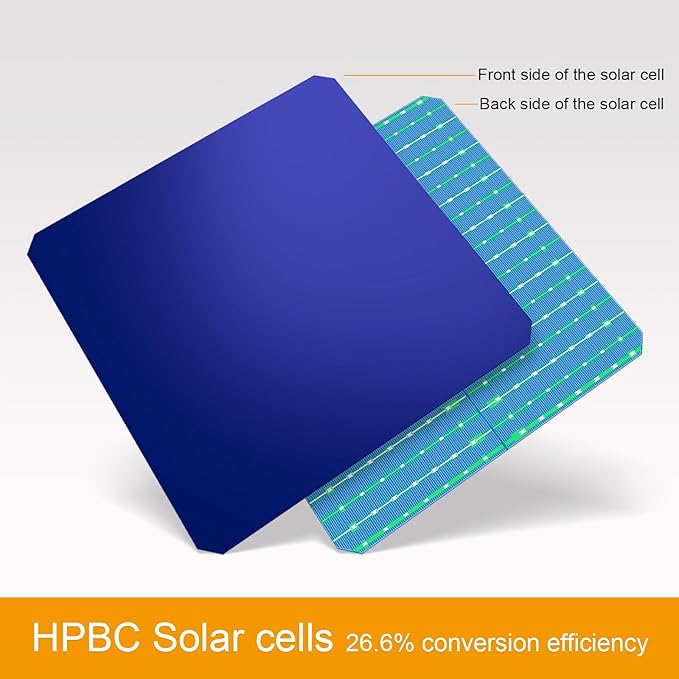 EYONGPV 300W Foldable Solar Panel, 26% High-Efficiency HPBC Cells, IP65 Waterproof Portable Solar Charger with 30A Anderson Output & 4.5m Cable, for RV, Camping, Outdoor Power Stations