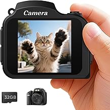 Mini Keychain Camera 4K 64MP Retro Mini Digital Camer Set with 32GB Card - Image 1