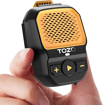 TOZO PM1 Mini Speaker with AI Assistants, Wearable Speaker for Hands-Free