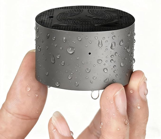 Small Speaker, Bluetooth Speaker with 360°HD Stereo Sound and Robust Bass, Mini Speakers with Hands-Free Call, IP67 Waterproof, Portable Speakers for Shower, Room, Car, Trip, Ideal Gift for Men, Women