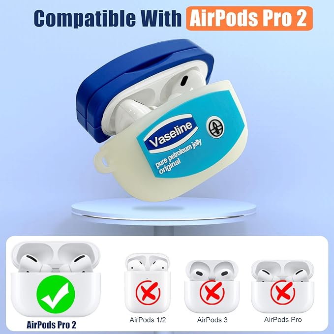 Case for AirPods Pro 2nd Generation Case Cover with Cleaner Kit,Cute Cartoon Kawaii Funny AirPods Pro 2 Case 2022 Silicone Protective Cover for Apple Airpods Pro 2 with Keychain for Women Boys