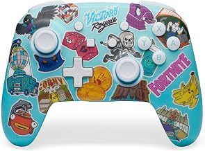 PowerA Enhanced Wireless Controller for Nintendo Switch/Switch 2 / Switch Lite/OLED Model - Fortnite Sticker Mania - Gamepad, game controller, Officially Licensed - Image 1