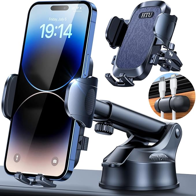 【98+LBS Strongest Suction & Military-Grade】2025 Ultimate Car Phone Mount【Patent & Safety Certs】 Cell Phone Holder Truck Stand for Dashboard Windshield Vent for iPhone 17 Pro Max Samsung (Dark Blue)