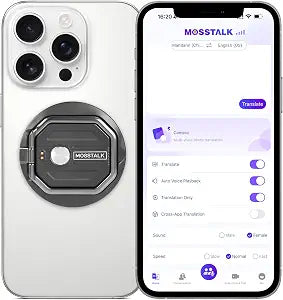 Portable Translator, AI-Powered Real-Time Translation, Supports 140+ Languages, Simultaneous Translation, 1v1 Communication, Perfect for Travel & Business
