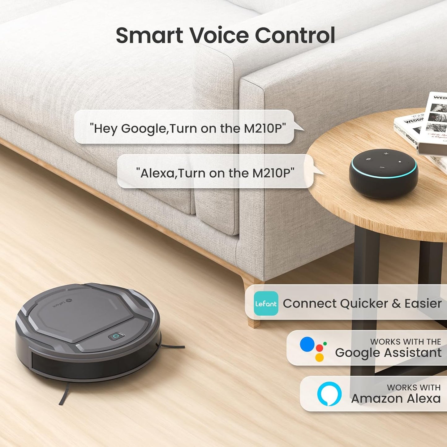M210 Pro Robot Vacuum — 2200Pa Suction, WiFi & App Control