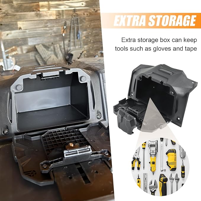 GearUp Electronic Device Holder with Storage Box Compatible with Polaris RZR XP 1000/ XP 4 1000/ XP Turbo 2019-2023 Tablet Phone Device Holder