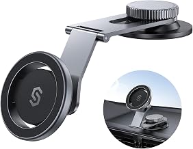 SYNCWIRE MagSafe Car Mount for Dashboard,Foldable Aluminum Arm,Space Gray - Image 1