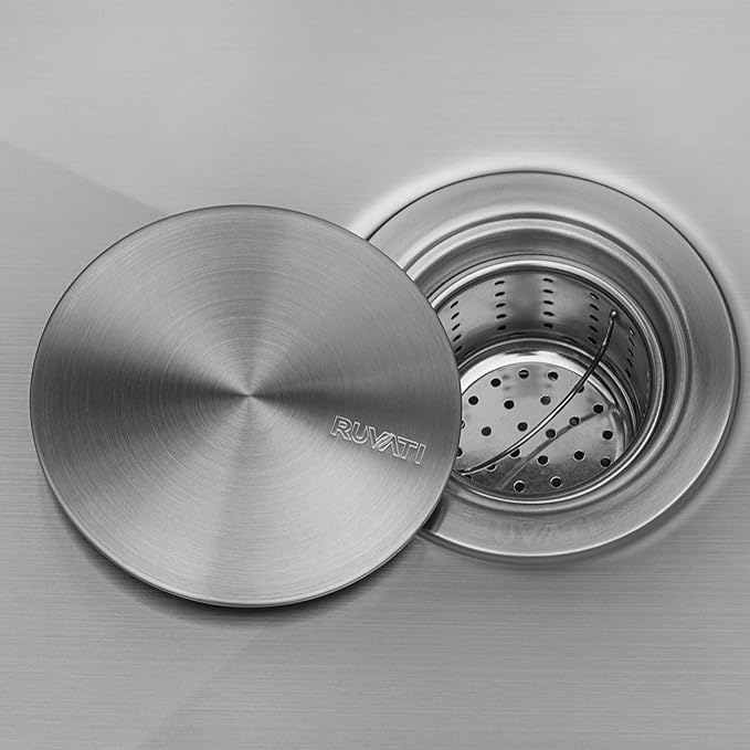 Ruvati 27-inch Slope Bottom Offset Drain Undermount Kitchen Sink Single Bowl - RVH7470
