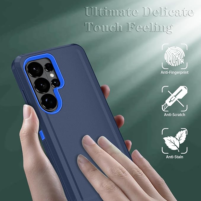 ONOLA Phone Case for Samsung Galaxy S26 Ultra Case with HD Screen Protector, Heavy Duty Shockproof & Dropproof 3-Layer Cover Phone Case for Galaxy S26 Ultra 6.9'',DarkBlue