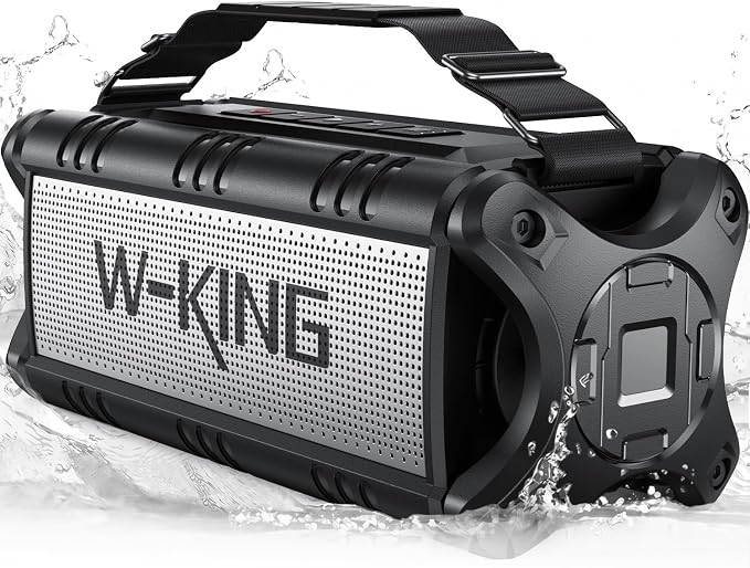 W-KING Bluetooth Speaker 90W Max, IPX6 Waterproof Portable Outdoor Speaker