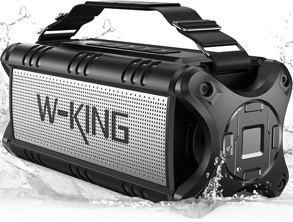 W-KING Bluetooth Speaker 90W Max, IPX6 Waterproof Portable Outdoor Speaker