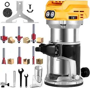 Cordless Trim Router Compatible with DeWalt 20V MAX Battery