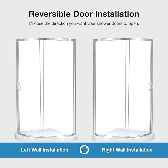 OVE Decors Breeze 32 in. Corner Shower Clear Sliding Door with Base in Chrome Finish