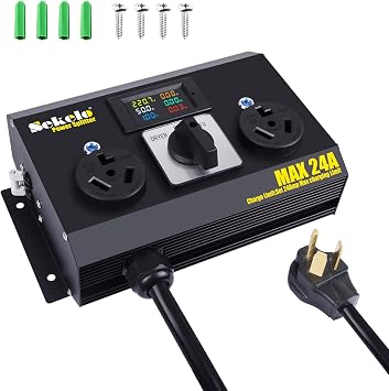 Manual EV Charging Switch, Aluminum Housing, NEMA 10-30