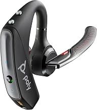 Poly Voyager 5200 Wireless Headset (Plantronics) - Single-Ear Bluetooth Headset w/Noise-Canceling Mic - Ergonomic Design - Voice Controls - Lightweight - Connect to Mobile/Tablet via Bluetooth - Image 1