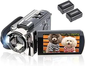 kicteck Video Camera Camcorder Digital Camera Recorder Full HD 1080P 15FPS