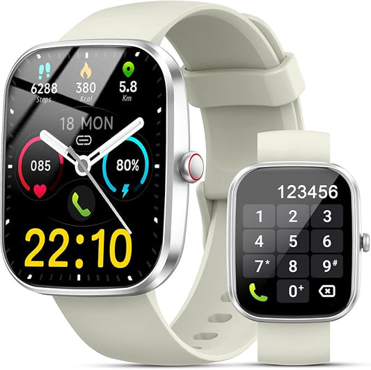 Smart Watch for Men Women (Answer/Make Call), 2025 New 1.91" HD SmartWatch, Fitness Watch with 120+ Sport Modes, IP68 Waterproof, Heart Rate/Sleep Monitor, Pedometer, Activity Tracker for Android iOS