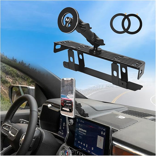 2026 2024 2025 Canyon Colorado Metal Dash Phone Mount Magnetic Phone Holder for 2023+ Canyon Colorado Phone Mount 2024 G MC Canyon Chev y Colorado Cell Phone Holder
