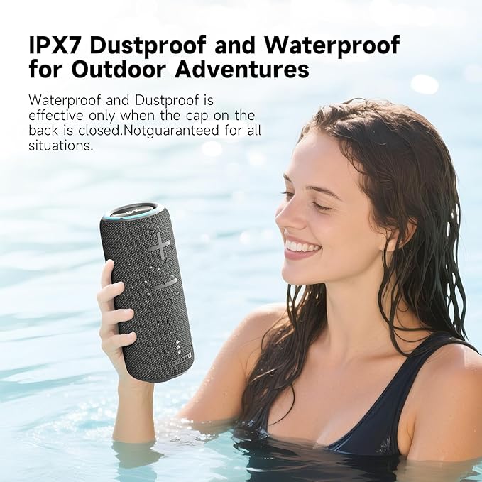 Portable Bluetooth Speaker, 30W 360° Surround Sound IPX7 Waterproof Wireless Golf Speakers,Outdoor Loud TWS Speaker for Beach,Party,Camping,Birthday Valentines Gifts