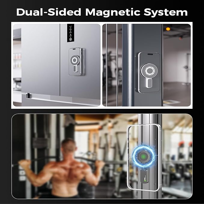 Magnetic Phone Grip Removable,Double-Sided Magnet iPhone Holder,Adjustable 360° Rotation Phone Kickstand Innovative Pressure-Relief Cellphone Stand with Ring Compatible for All Phones