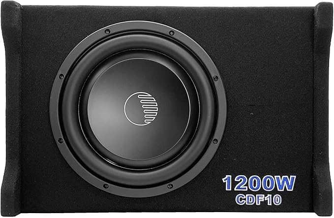ORION Cobalt CDF10 10” Passive Down-Firing Subwoofer Enclosure – 400W RMS/1600W Max, Slim Sealed Sub Box for Cars & Trucks, Low-Profile Air-Tight Bass Thin Enclosure, Shallow Mount