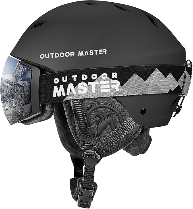 OutdoorMaster Kelvin Ski & Snowboard Helmet Set with Goggles for Men, Women & Youth