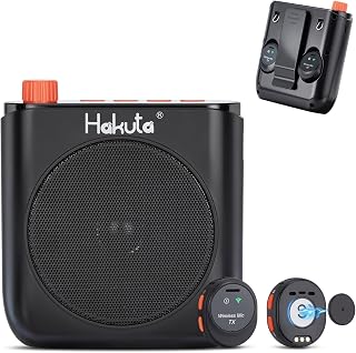 HAKUTA Wireless Voice Amplifier for Teachers with 2 Magnetic Lavalier Mics - Image 1