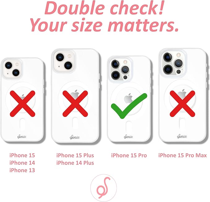 Sonix Case for iPhone 15 Pro | Compatible with MagSafe | 10ft Drop Tested | Bahama Palm Leaves
