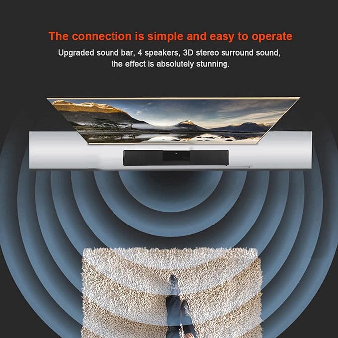 JTLB TV Home Soundbar, Stereo Surround Speakers for Improved Audio Experience