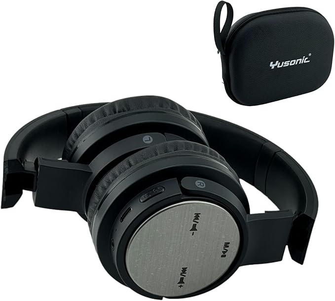 Bluetooth Headphones with Case, Super Bass Wireless Headphone, Stereo Headset Micro SD/TF, Bidirectional Foldable Headphones for Travel Home Office Cellphone PC