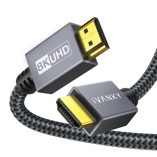 IVANKY 10K 8K HDMI Cable 10 ft, 48Gbps HDMI 2.1 Cable Ultra High Speed
