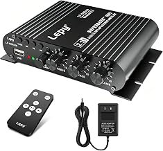 Home Audio Amplifier Bluetooth 5.0 Stereo Receiver 2.1 Channel Subwoofer Amp Board with Treble/Bass/Sub Control HiFi Sound for Home Theater, Car & Karaoke, Includes Remote & Power Adapter - Image 1