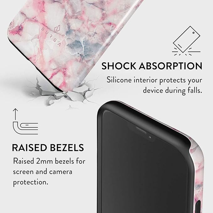 BURGA Phone Case for iPhone 12 - Cute, Trendy, Aesthetic, Pattern Phone Cover, Hard Shell Protection - fits Apple iPhone 12 Case for Women and Men