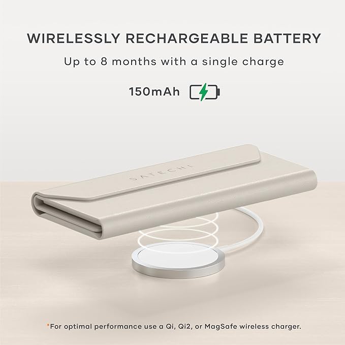 Satechi FindAll Smart Glasses Case with Find My, Foldable & Portable, Wireless Rechargeable, Loud Audible Left-Behind Alerts