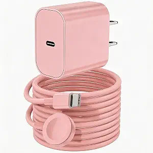 USB C Apple Watch Charger,[MFi Certified] iPhone Fast Magnetic iWatch Charger 6ft USB C Charging Cable Cord and Type C Wall Charger Block for Apple Watch Series 12/11/10/9/Ultra/8/7/SE/SE2/6/5/4/3/2