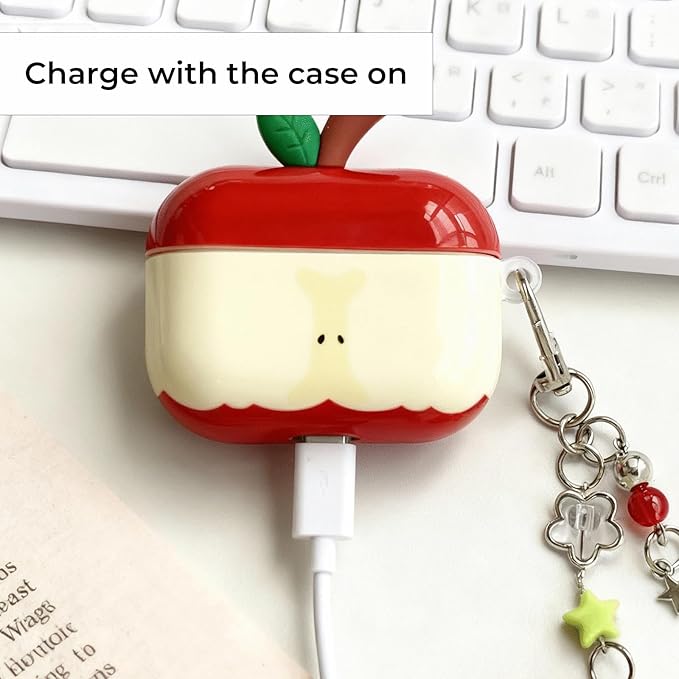 for AirPods Pro 2 Case 2025 with Lock Clear Cases,Soft TPU Cover for Airpods Pro 2rd Case for Air pod Pro 2 Cover with Keychain Cute Airpods Pro 2 Gen for Women Girls