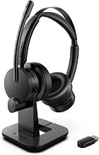 Wireless Headset with Mic for Work, Bluetooth Headset with Noise Cancelling - Image 1