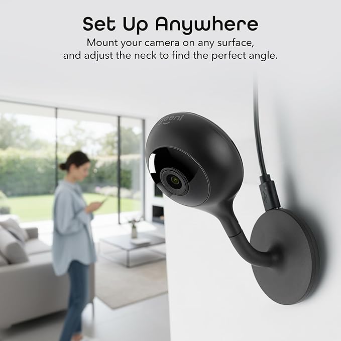 Geeni Look 2K 4MP Smart Indoor Security Camera 2-Pack – 1440p Ultra HD WiFi Pet & Baby Monitor with 2-Way Audio, Motion Detection Zones, 10m Night Vision, & USB-C Power