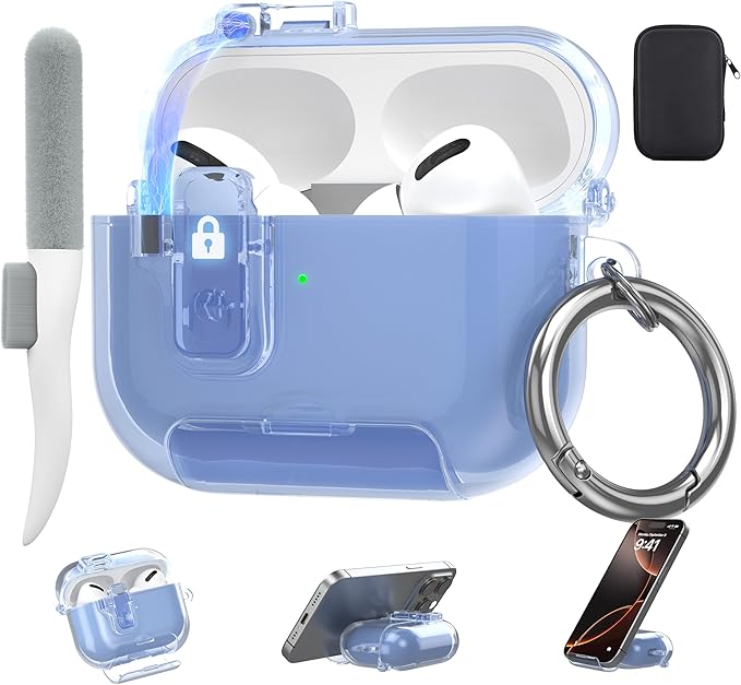 Valkit Compatible Airpods Pro 2nd Generation Case Clear, Soft TPU AirPods Pro 2 Case Transparent Protective Cover for Women Men Shockproof iPods Pro 2 Cases Skin for Airpods Pro 2 Charging Cases