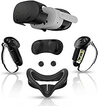 APEXINNO Silicone Cover Set Compatible with Meta Quest 3S Accessories,Controller Grips,VR Shell Cover,Face Cover,Protective Lens Cover,Not for Quest 3 - Image 1