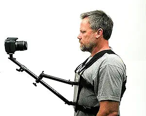 Glide Gear SNC 100 Snorricam Camera Rig – Body-Mounted POV Stabilizer for DSLR & Mirrorless Cameras – Adjustable Chest Harness for Cinematic Walking Shots, Music Videos & Action Filmmaking