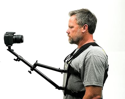Glide Gear SNC 100 Snorricam Camera Rig – Body-Mounted POV Stabilizer for DSLR & Mirrorless Cameras – Adjustable Chest Harness for Cinematic Walking Shots, Music Videos & Action Filmmaking