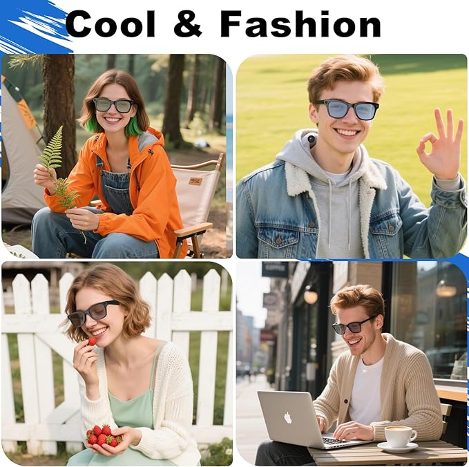 Replacement Lenses Compatible with Ray-Ban Meta Wayfarer RW4006 50mm Smart Glasses for Women Men-Non/Polarized Lenses
