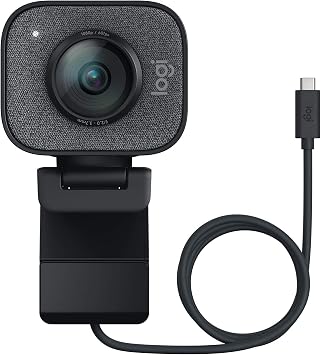 Logitech 2022 StreamCam 1080P HD 60fps Streaming Webcam Full HD Camera with USB-C & Integrated Microphone for Live Streaming and Content Creation - Graphite - 960-001280 (Renewed)